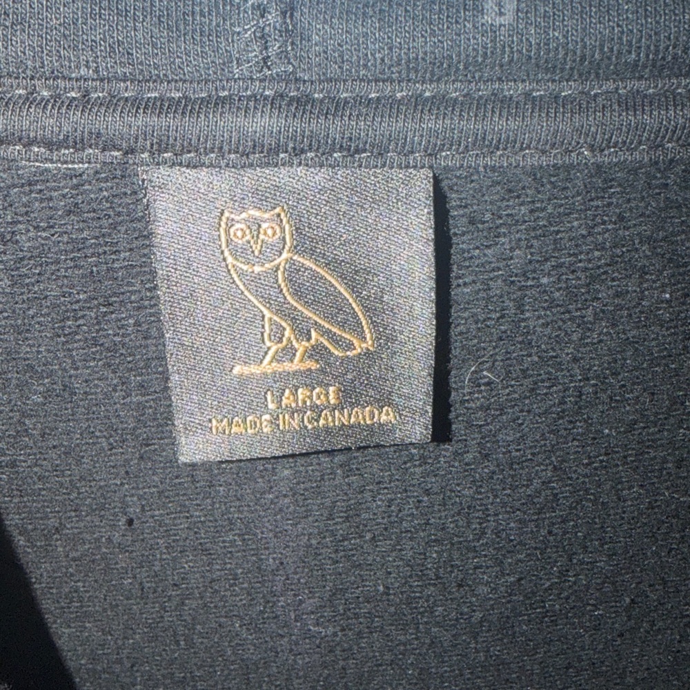 OVO Black and Gold Zip-Up Men's Sweater - Picture 5 of 5